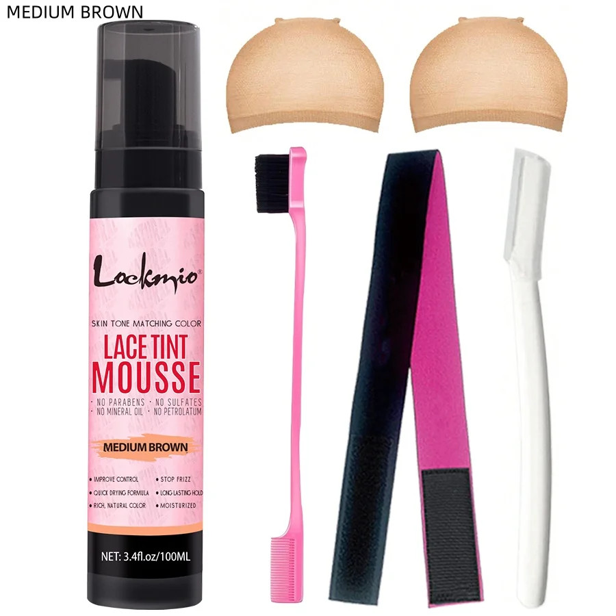 Natural Lace Tint Spray Dyed Foam Mousse for Women 100ML Wigs Mesh Skin-Fitting
