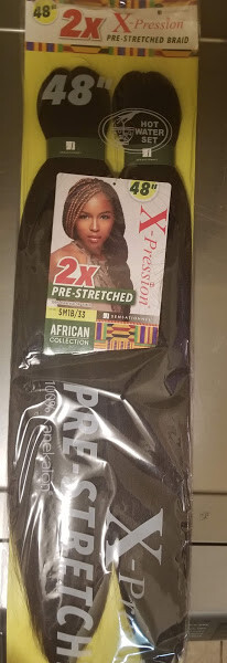 Sensationnel 100% Kanekalon 2X X-Pression PRE STRETCHED BRAID 48