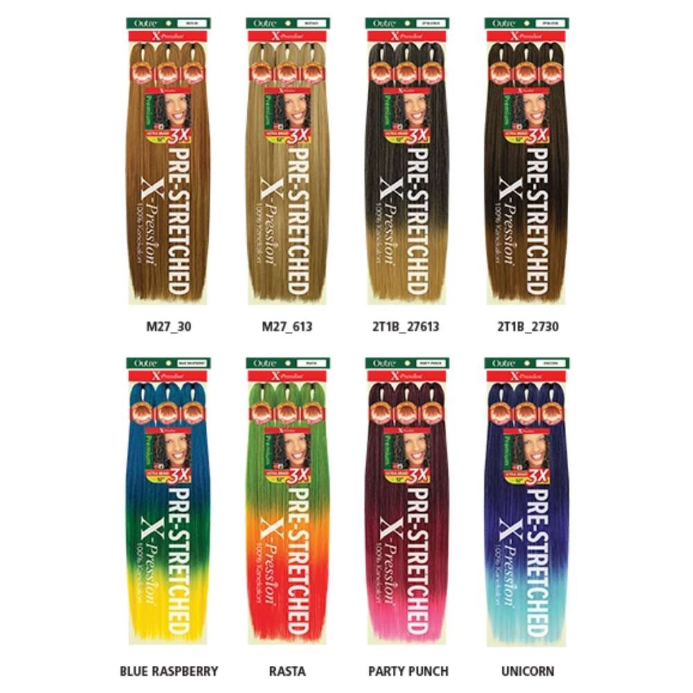 Outre X-Pression 100% Kanekalon 3X Pre-Stretched Ultra Braid