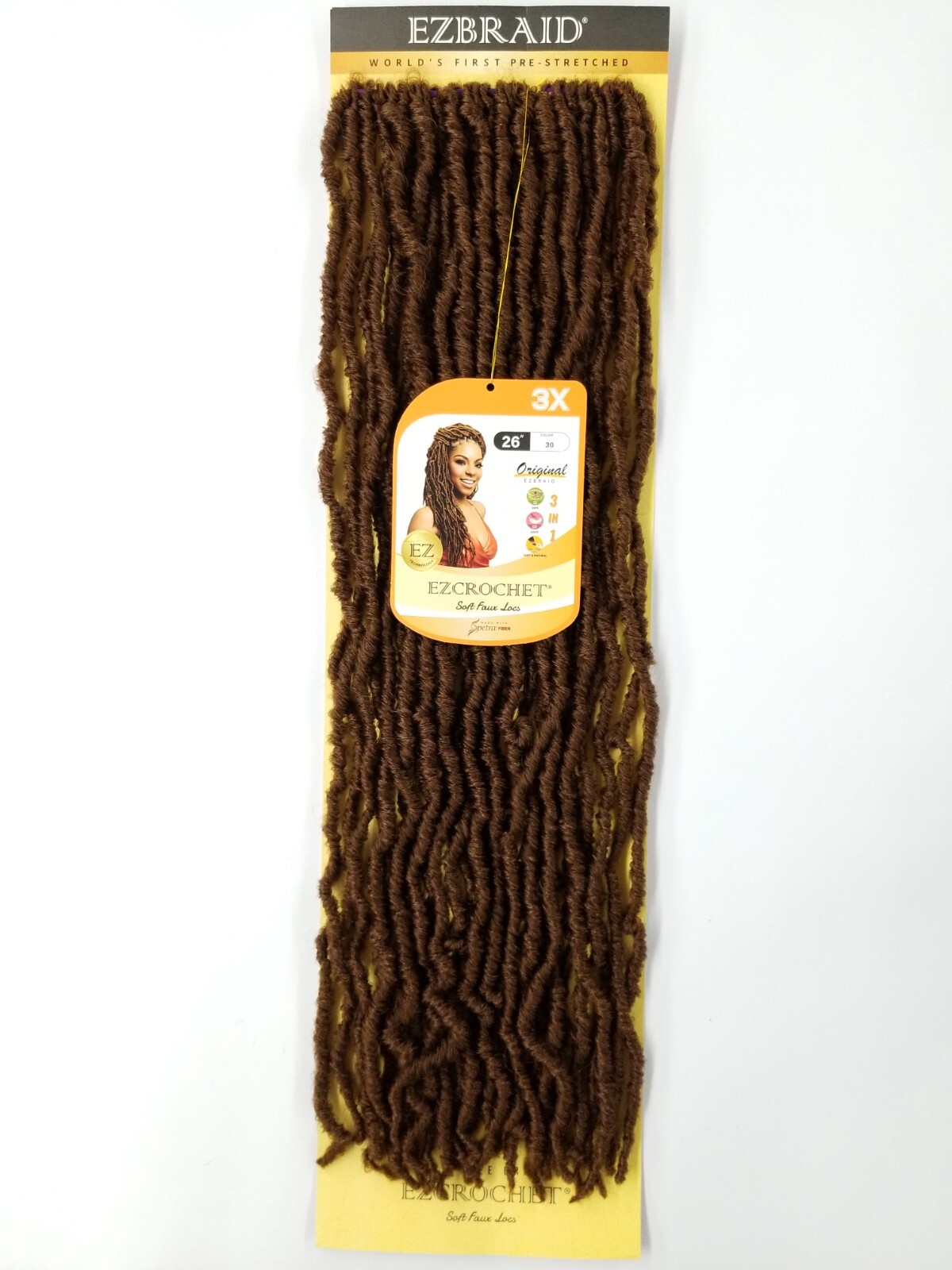 I&I Hair Innocence EZCROCHET 3X Faux Locs Crochet Braiding Hair Spectra 26″