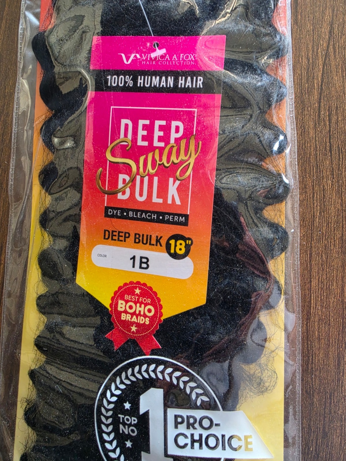 Vivica A. Fox Deep Bulk 18″ Human Hair – Boho Braids & Styling – New