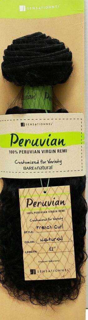 Sensationnel Bare & Natural Peruvian Virgin Remi FRENCH CURL 3 Pack Bundle
