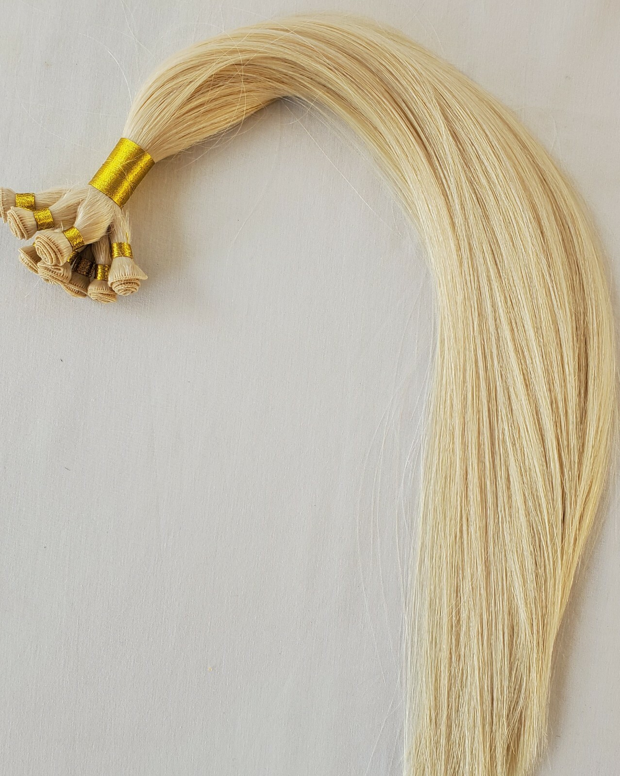 18″, 20″, 22″ Hand-Tied Weft, 100 grams, Human Remy Hair Extensions # 60
