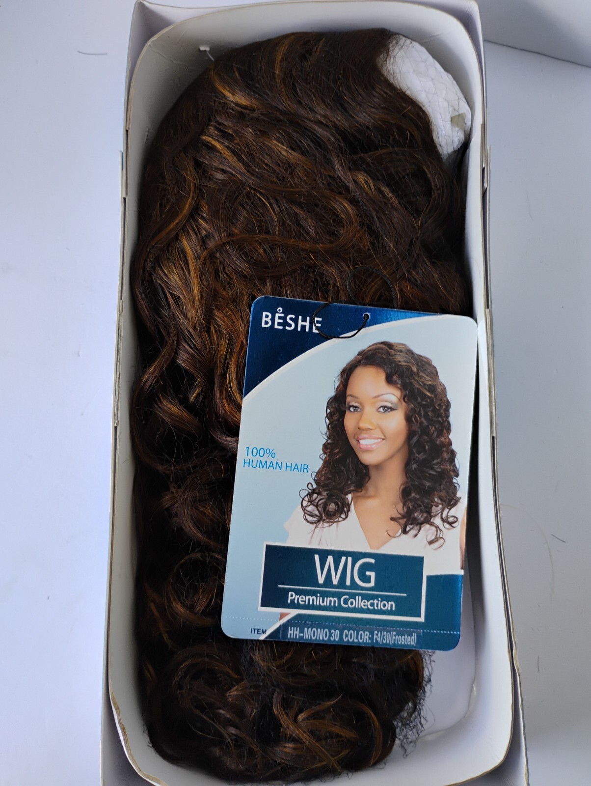 Beshe Premium Collection 100% Human Hair Wig. Color F4/30
