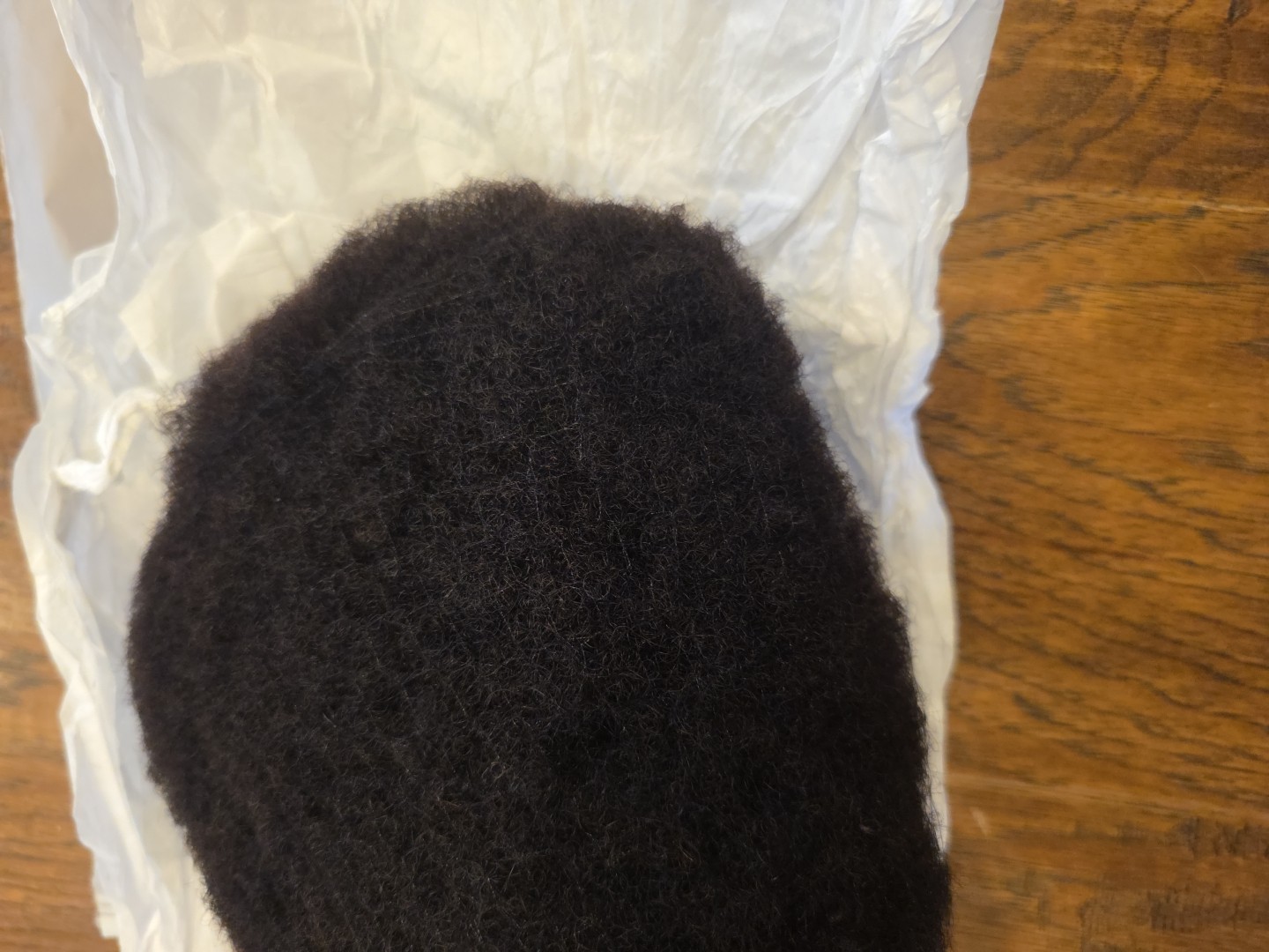 Afro Curly Full Lace Toupee African American Mens Toupee Human Hair 4mm wave