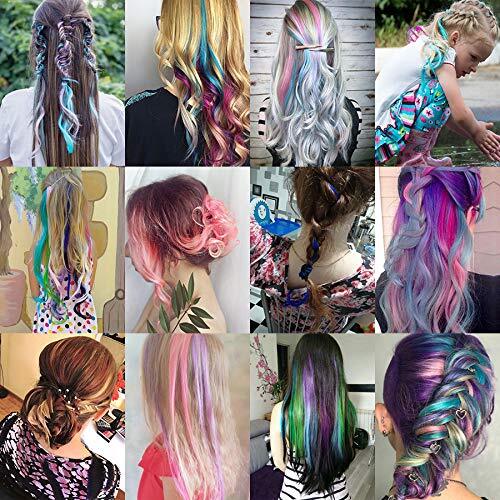 1/10PCS Hair Extensions Clips Party Highlights Curly Hairs Wavy Hairpiece Clip