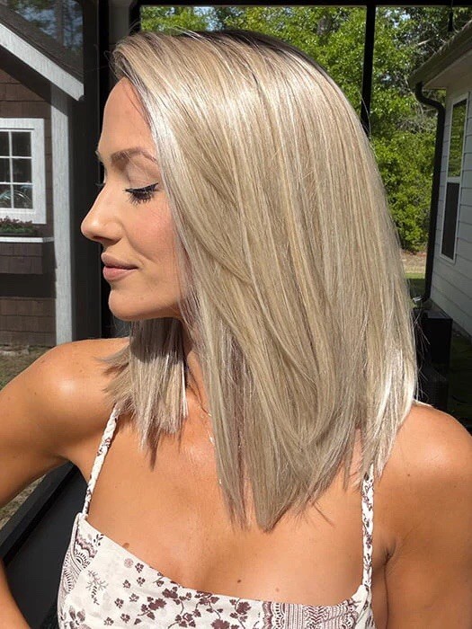 NEW IN BOX BELLE TRESS WIG CT-1012 CALABASAS MONO TOP in ALPINE CREAM R BLONDE