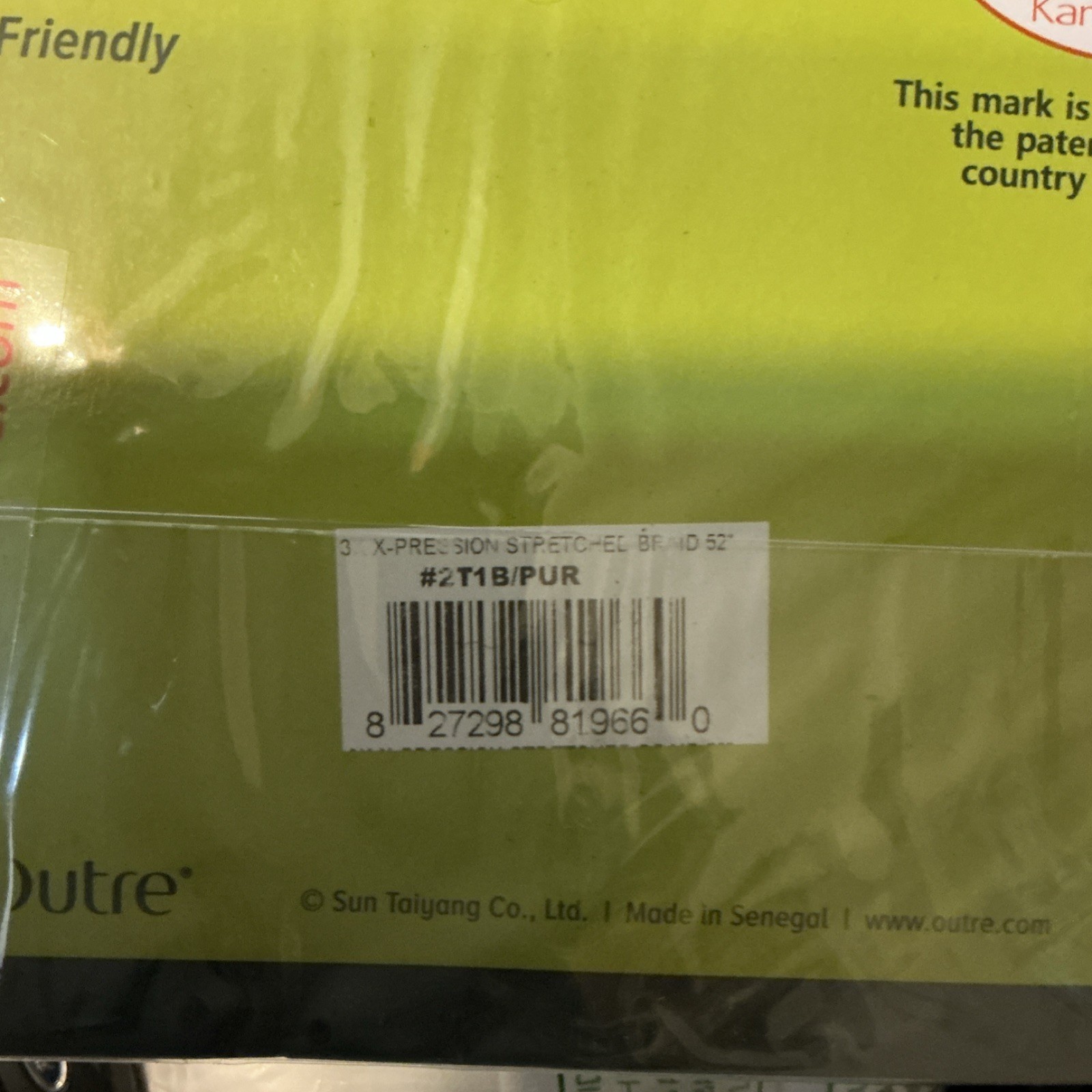 Outre X-Pression Pre-Stretched Synthetic Braid Extension 52in 2T1B/PUR