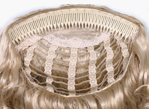 20″ LONG 3/4 CAP FALL MEDIUM CURLS CURLY HAIR HALF WIG W/COMB HAIRPIECE SHEILA