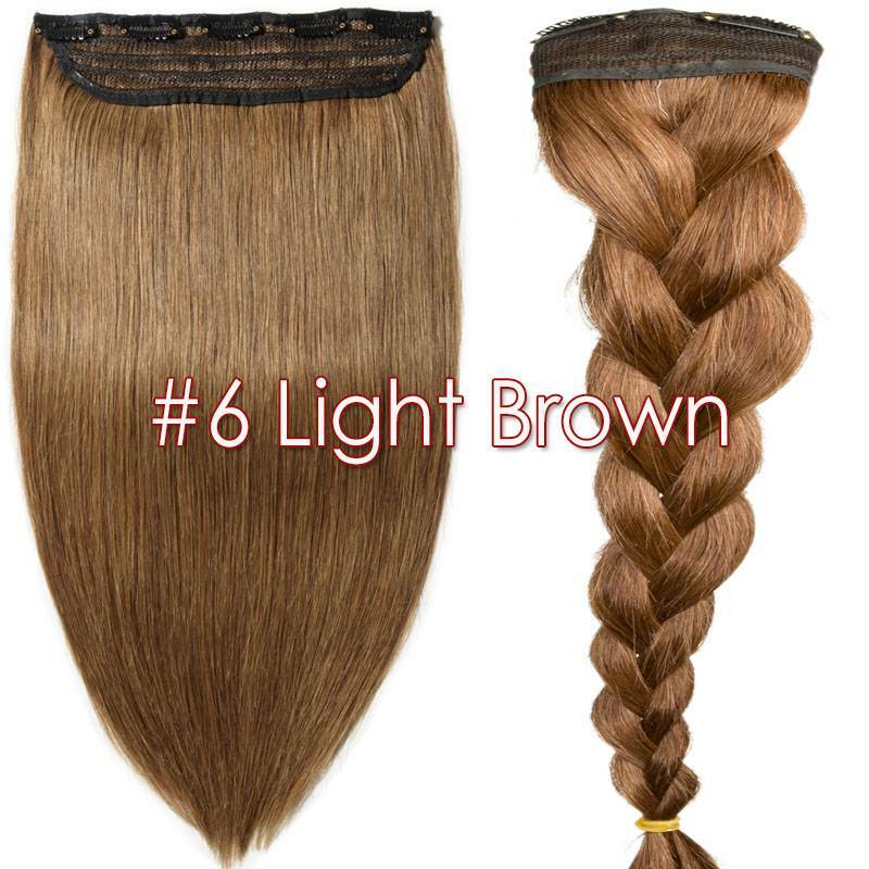 US AAA Luxury Clip in one piece Real Human Remy Hair Extensions Half Full Head