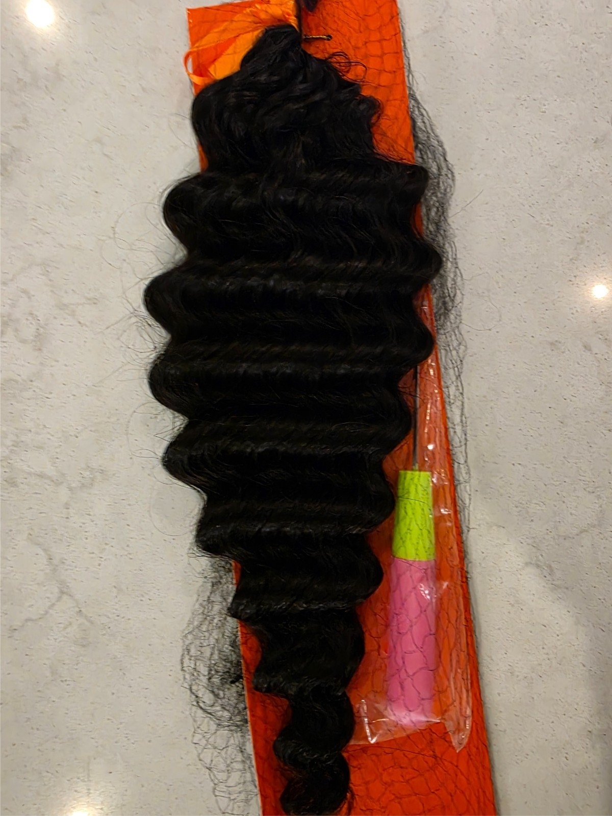 Deep Wave Invisible Knots Pre-Separated Human Hair Bundle 16 Inch 60g 16A Grade