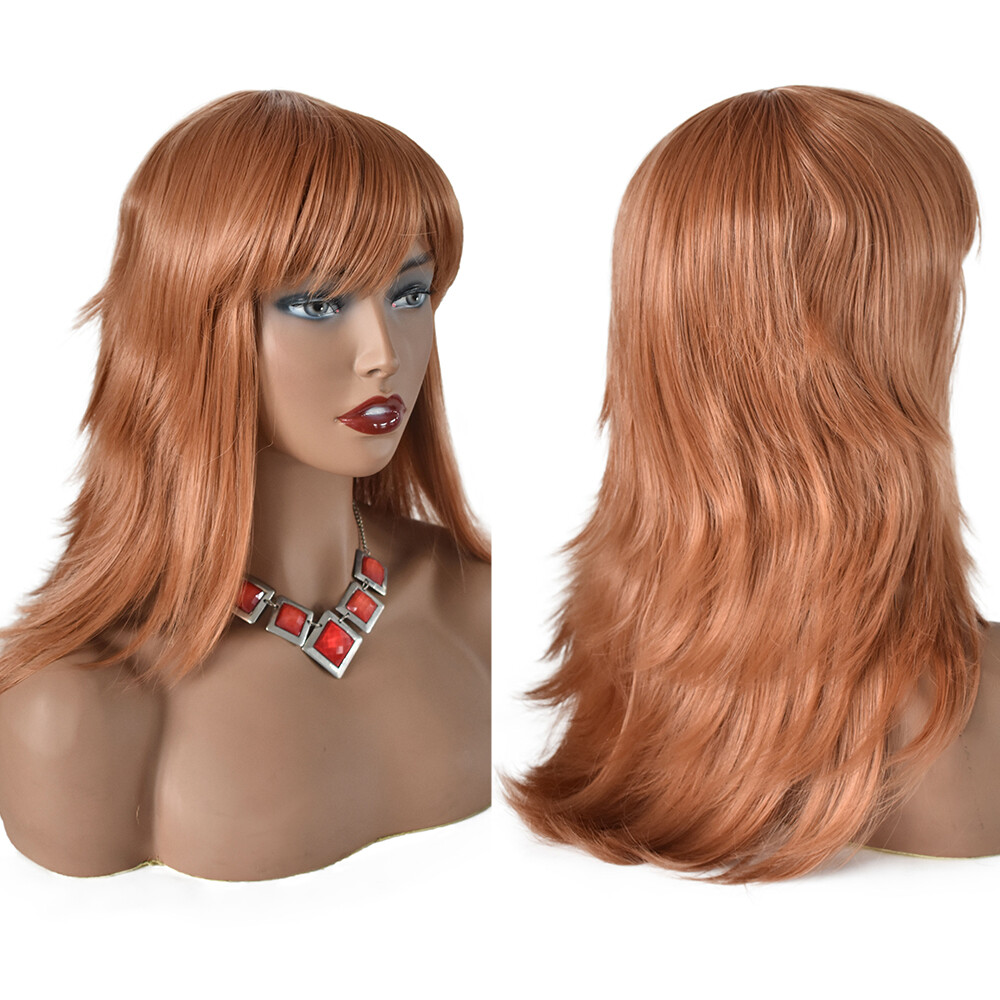 22″ Long Layered Synthetic Hair Wigs for Women Fashion Cosplay Party Natural US
