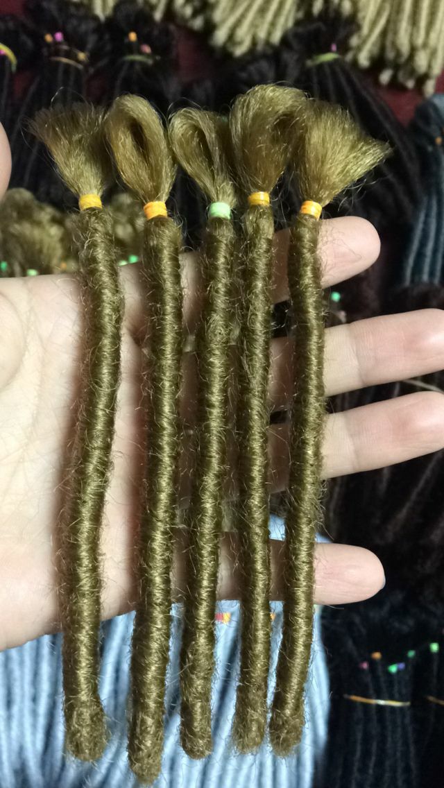 6″ Men Short Dreadlocks Hip Hop Dreads Reggae Locs Crochet Braids Hair Extension