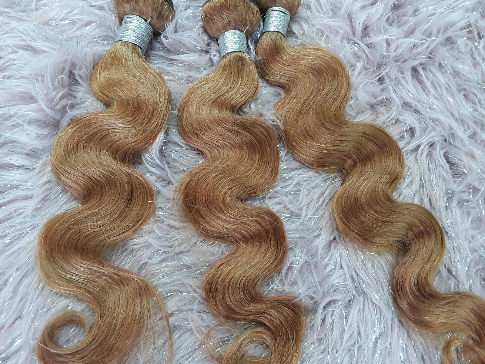 12AA 18+20+22INCHES BRAZILIAN HUMAN HAIR BODY WAVES AUBURN BROWN COLOUR 30# 300g