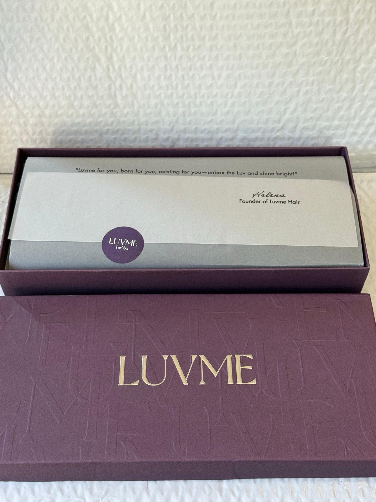 Luvme Human Hair Wig ALL DAY COMFORT WIG Curly Hair ￼ New In Box!