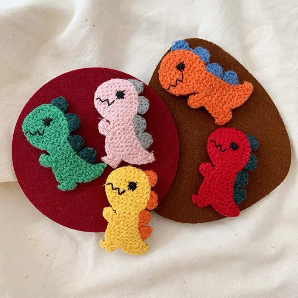 10 Piece Dinosaur Snap Hair Clips, Cute 1 Count (Pack of 10), Mixed Color