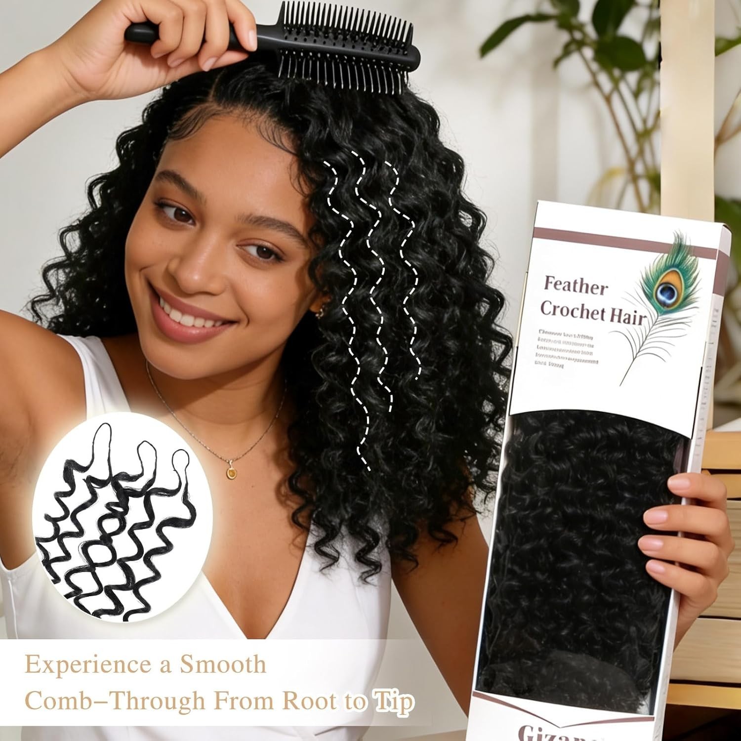 Invisible Mini Knots 14″ Crochet Hair for Effortless Styling – 100% Natural Look
