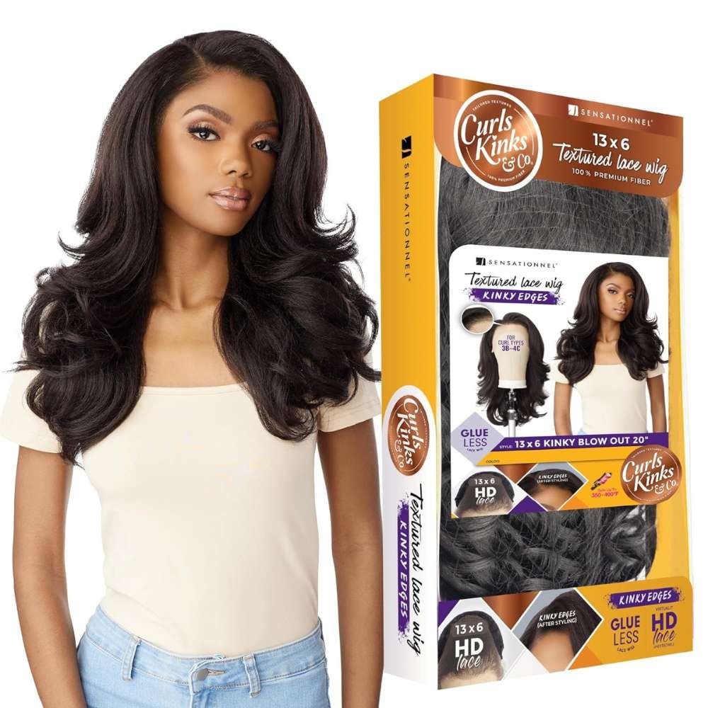 Sensationnel Kinky Edges 13×6 HD Lace Wig – Kinky Blow Out 20″
