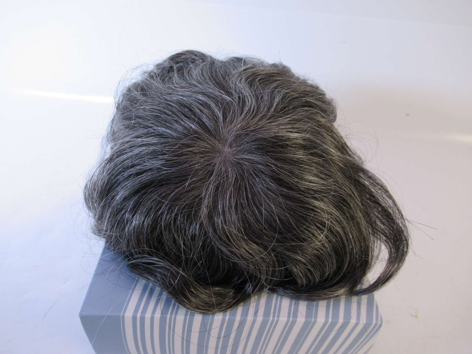 Leading Man CONRAD Mens Toupee Poly Skin Base Implanted Hand-Tied Hairpiece