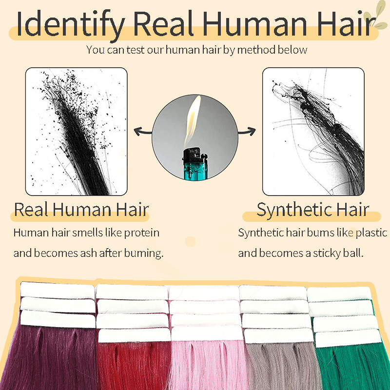 12inch-24inch 100% Remy Tape In Real Human Hair Extensions Skin Weft 10/20PCS