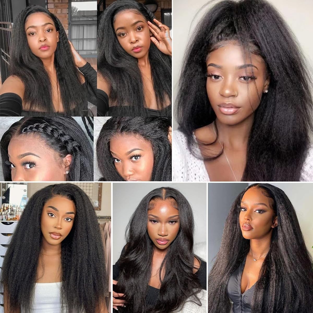 20-Inch Kinky Straight Bundles: Brazilian Virgin Human Hair for Elegant Styles