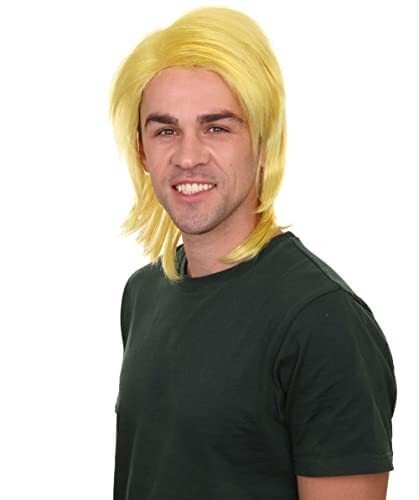 Tokyo Style Yellow Asian Halloween Wig | Premium Breathable Capless Cap HM-265