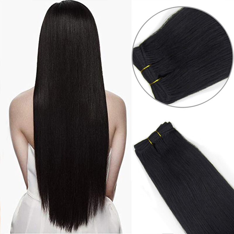 Double Weft Hair Extensions Sew In Weave Remy Brazilian Human Hair Highlight100g