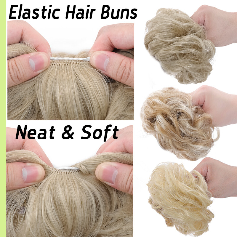 45g One Piece Scrunchie Updo Messy Bun Hairpieces Hair Extension Synthetic Thick