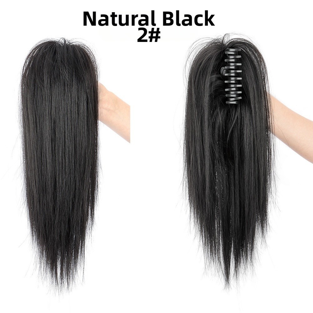 Synthetic Hair Ponytail Extensions Half Up Waterfall 35cm High Temperature Wire