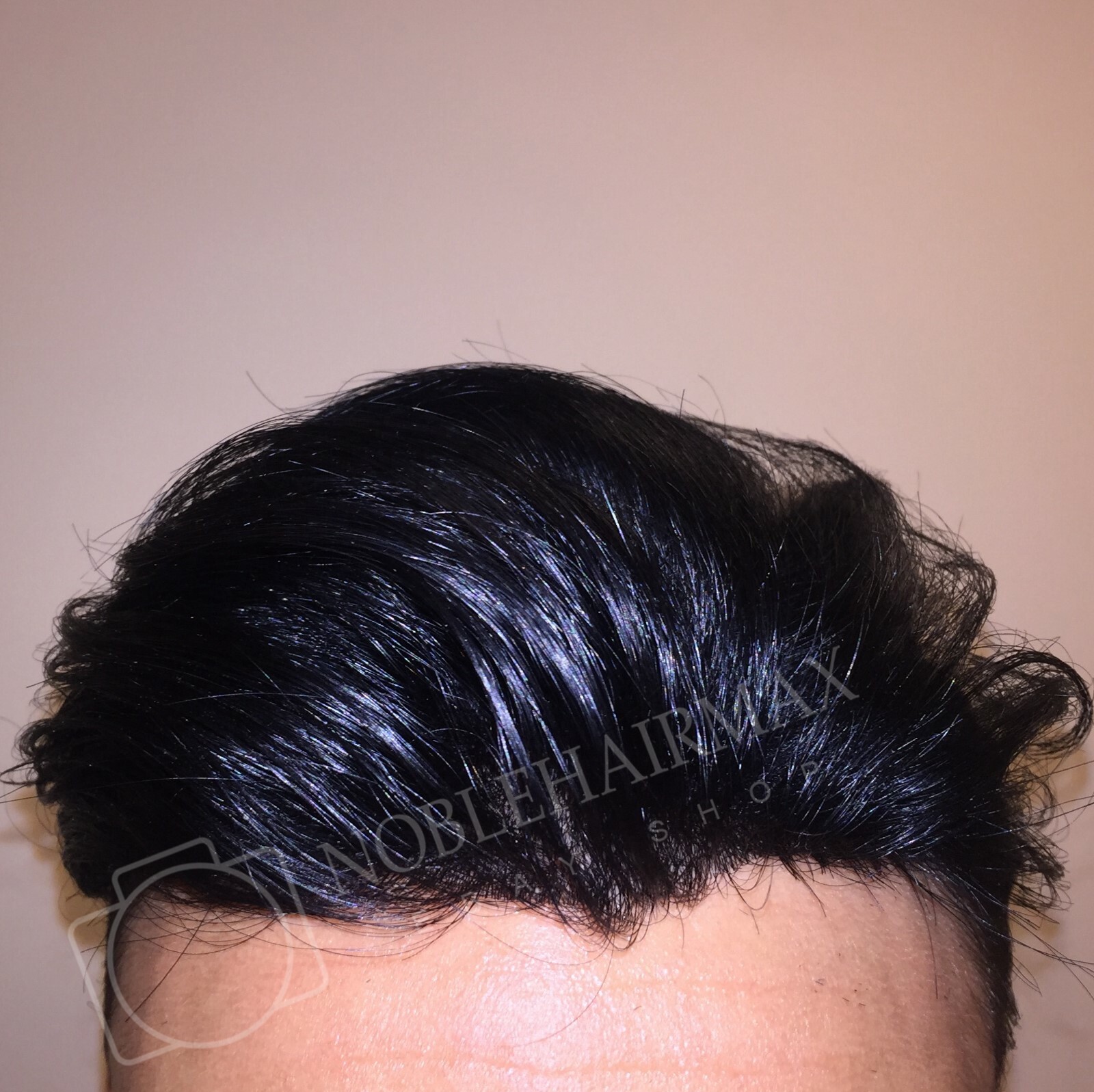 Mens Hair Replacement System Thin Skin Toupee BIO Hair Pieces Express Shipping