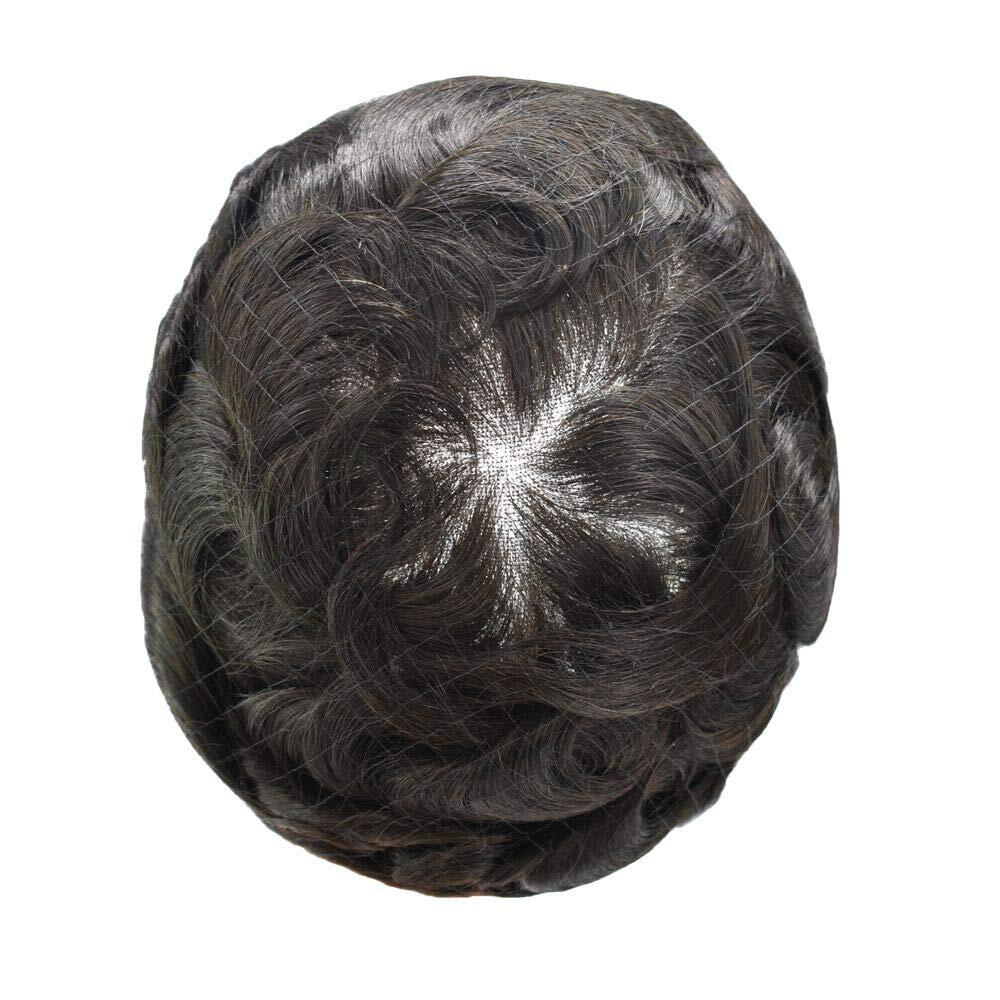 Hair Replacement System For ManSwiss Lace hairpiece Men Toupee Full French Lace