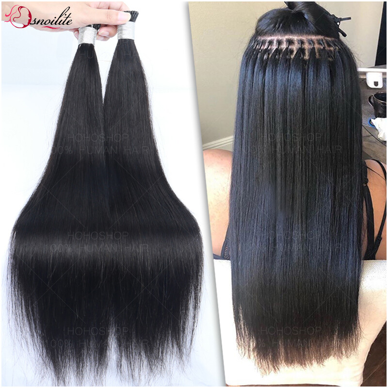CLEARANCE 200PCS Stick I Tip Remy Human Hair Extensions Micro Nano Ring Ombre 1G