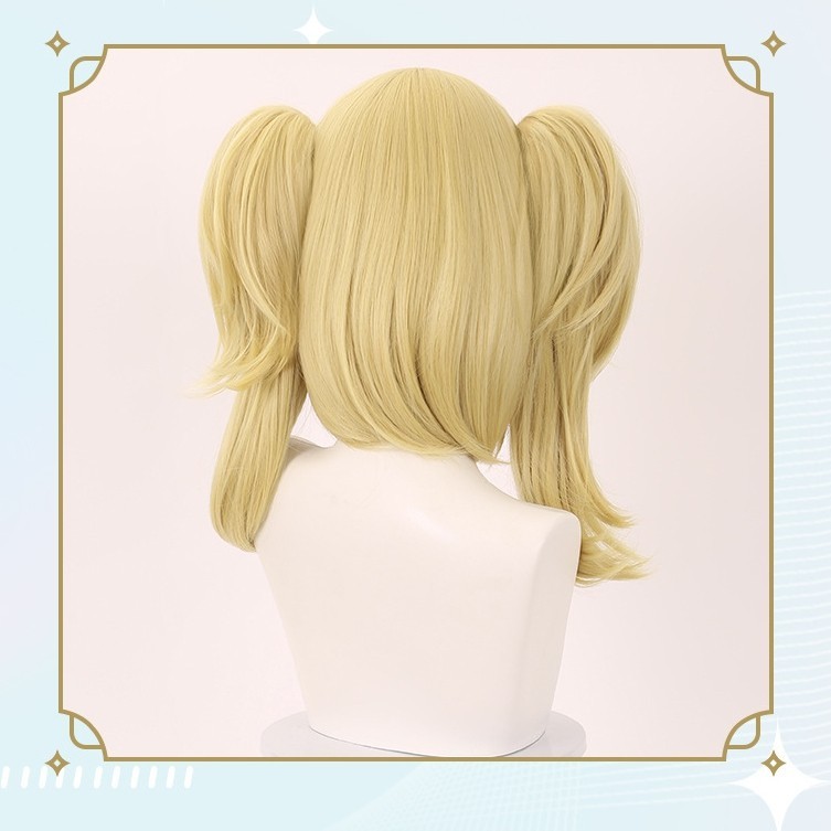 Zenless Zone Zero Burnice White Cosplay Wig 35cm Blonde Red Mixed