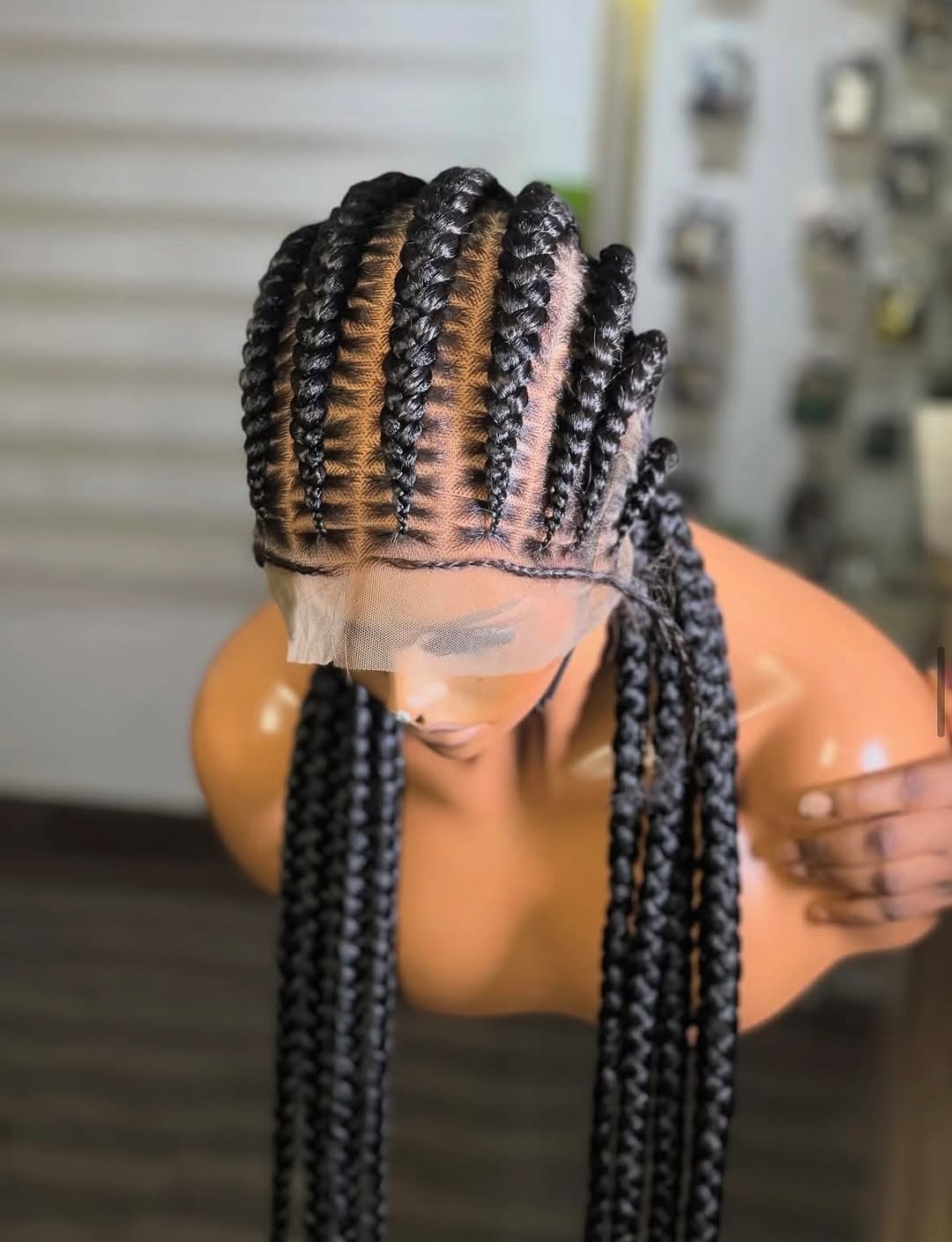 Cornrows Braided wig, Box Braid wig, Knotless Braided wig, wigs for Black women