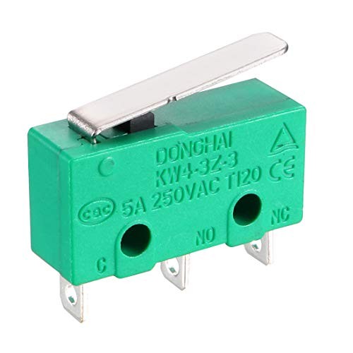 10PCS KW4-3Z-3 Micro Limit Switch SPDT NO NC 3 Terminals Momentary Short