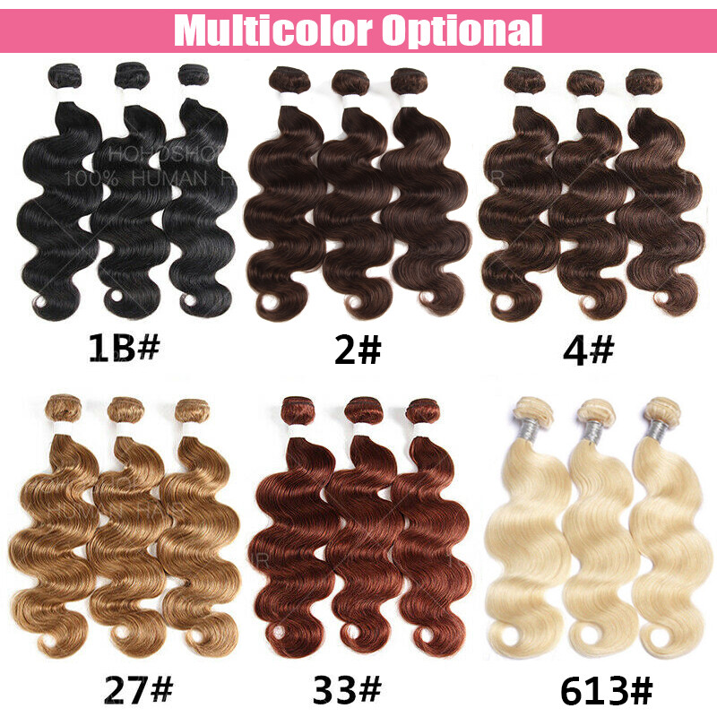 8A+ Straight 100% Virgin Human Hair Extensions Weave Weft Wavy Brown 100G/Bundle