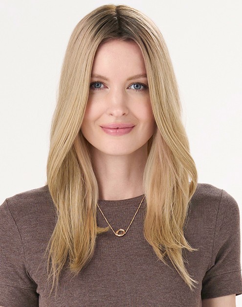 BARELY THERE STRAIGHT 16″ Topper by Envy, Heat-Friendly ANY COLOR! Mono Base NEW