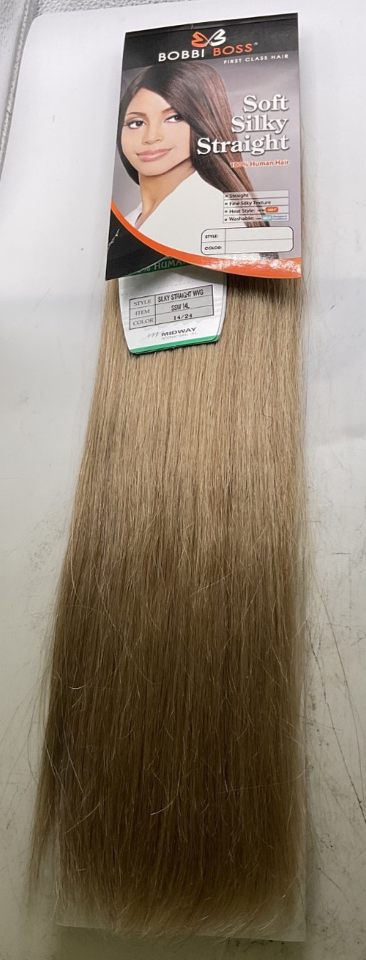 Bobbi Boss Soft Silky Straight 100% Human Hair SSW 14L Color: 14/24