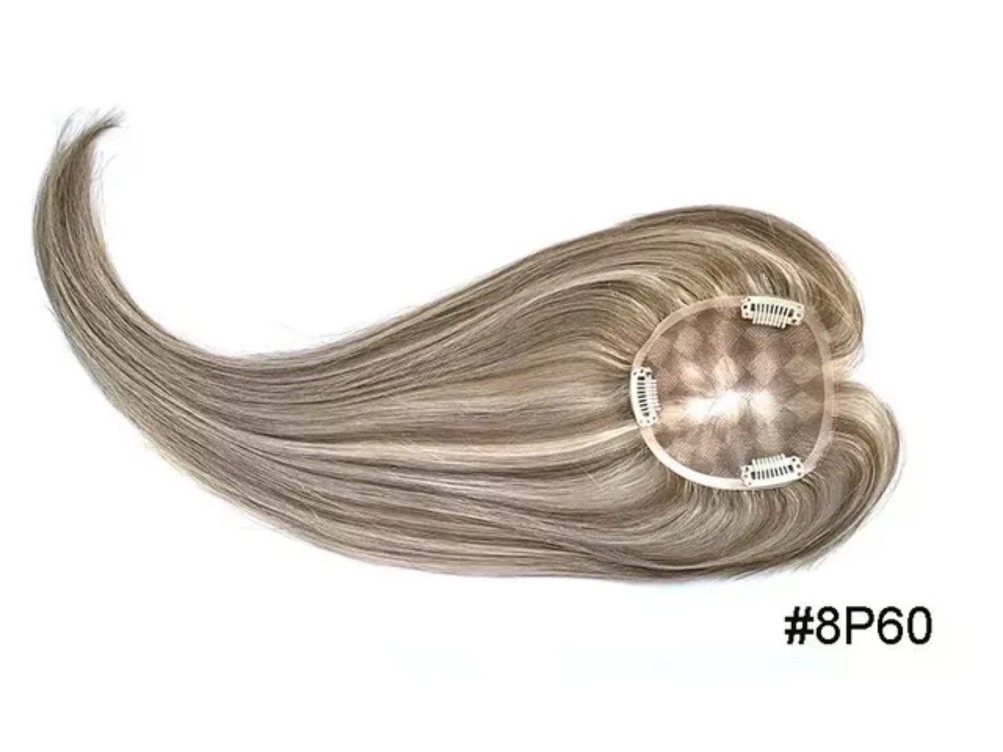 High Quality European Human Hair Topper – Silk Base – Remy Hair – Natural…