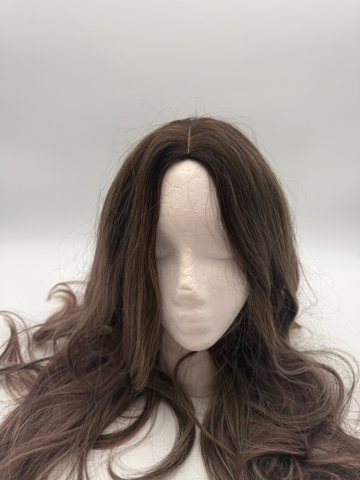 Long Wavy Brown Synthetic Wig