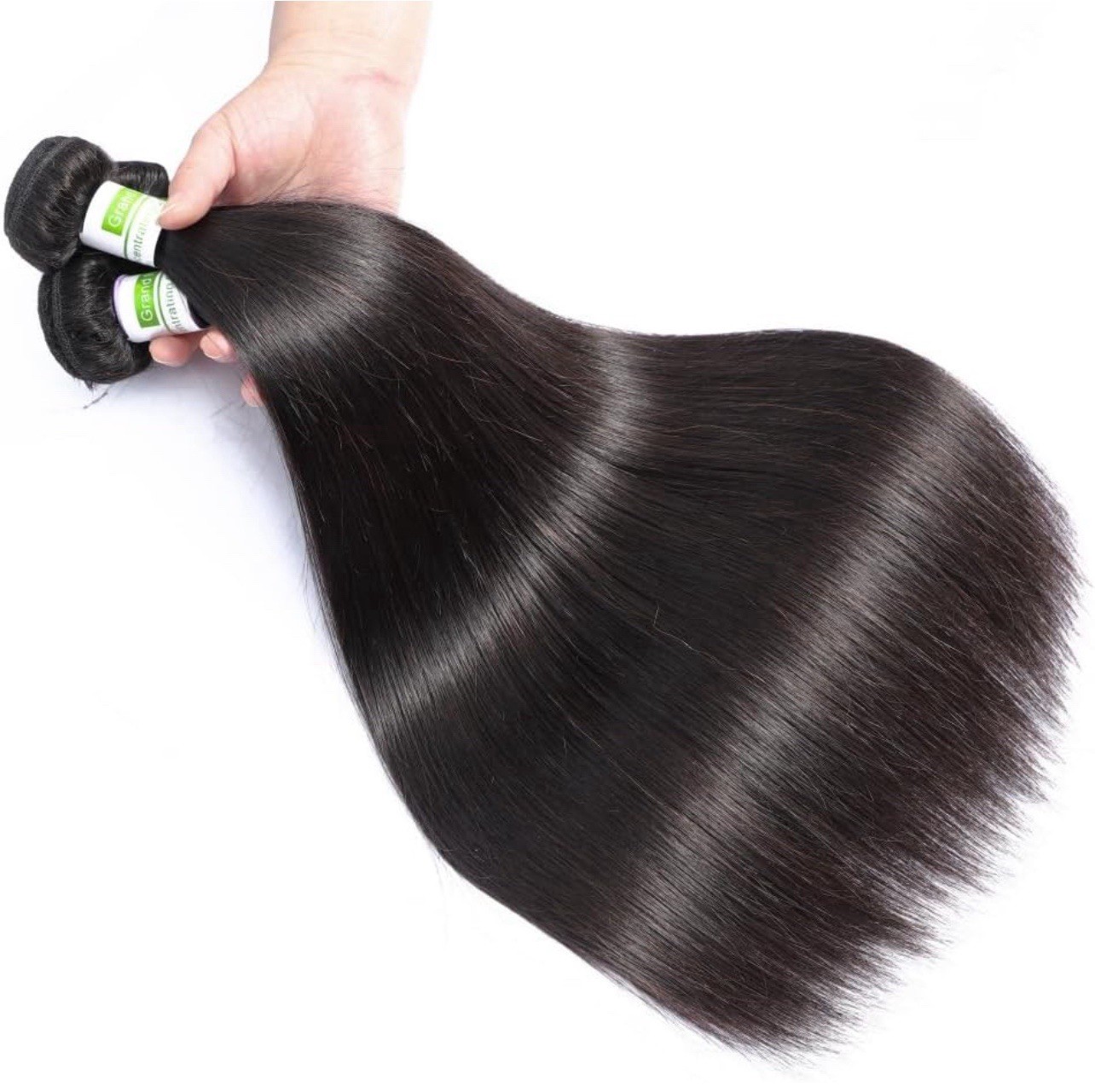 3 Bundles Grand Nature Raw Human Hair, 12, 14, 16 in, 311g