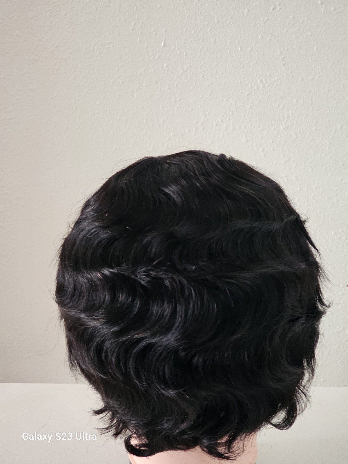 Short Finger Wave Wigs Human Hair Wig For Womens Short Ocean Wave Pixie Cut…