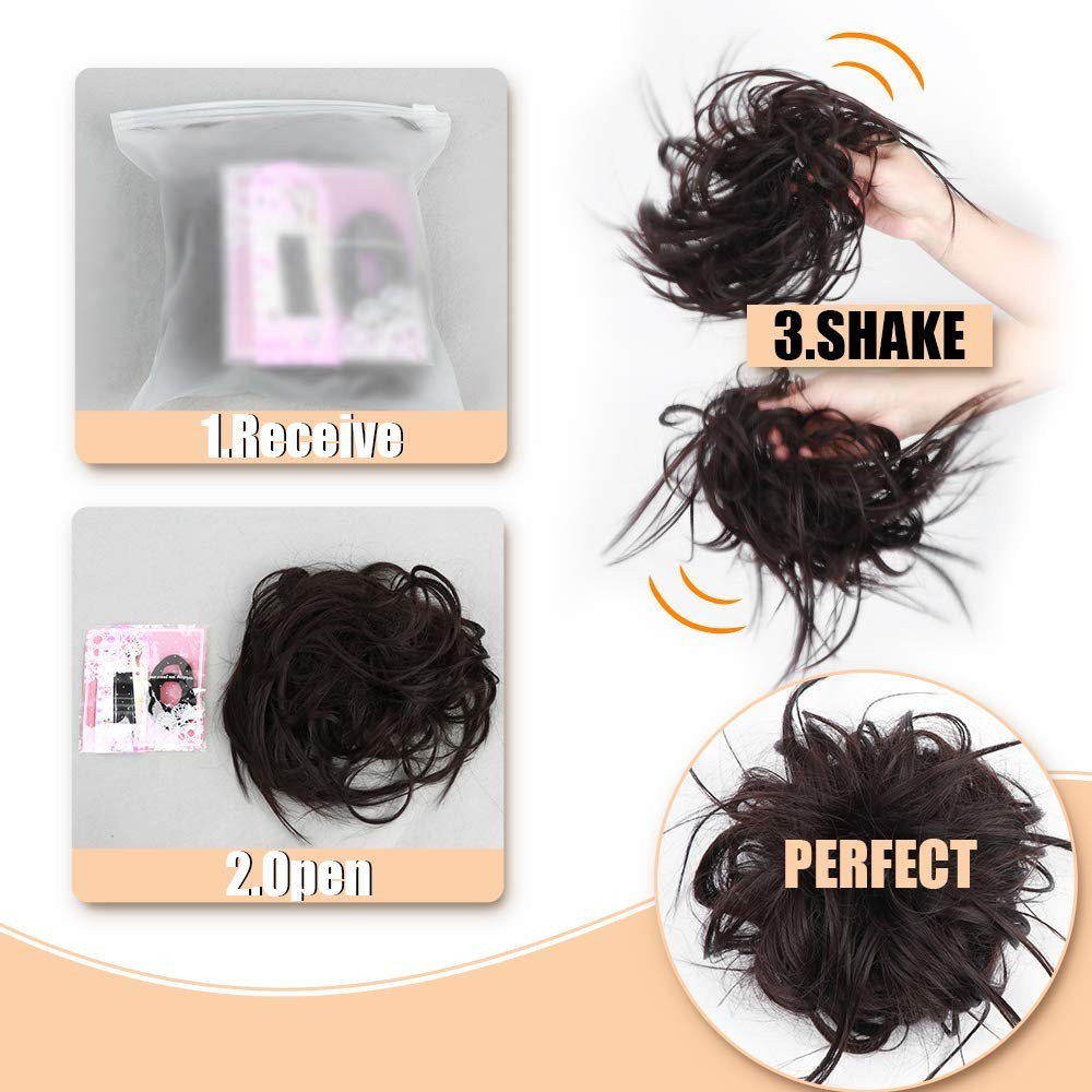Fashion-Forward Messy Bun Hair Extension – Quick Updo Solution for All Occasions