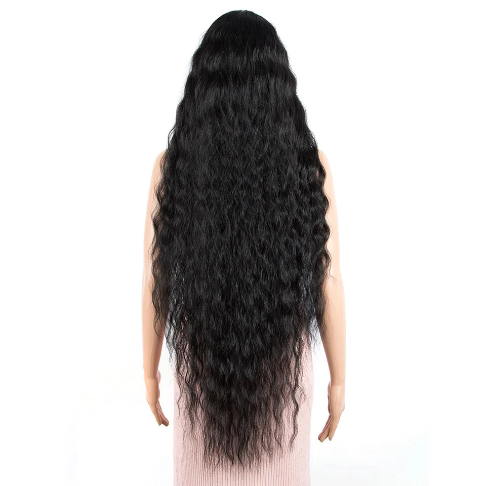 42″ Loose Wave Lace Front Wig Hair Synthetic Wigs For Women fake hair wig