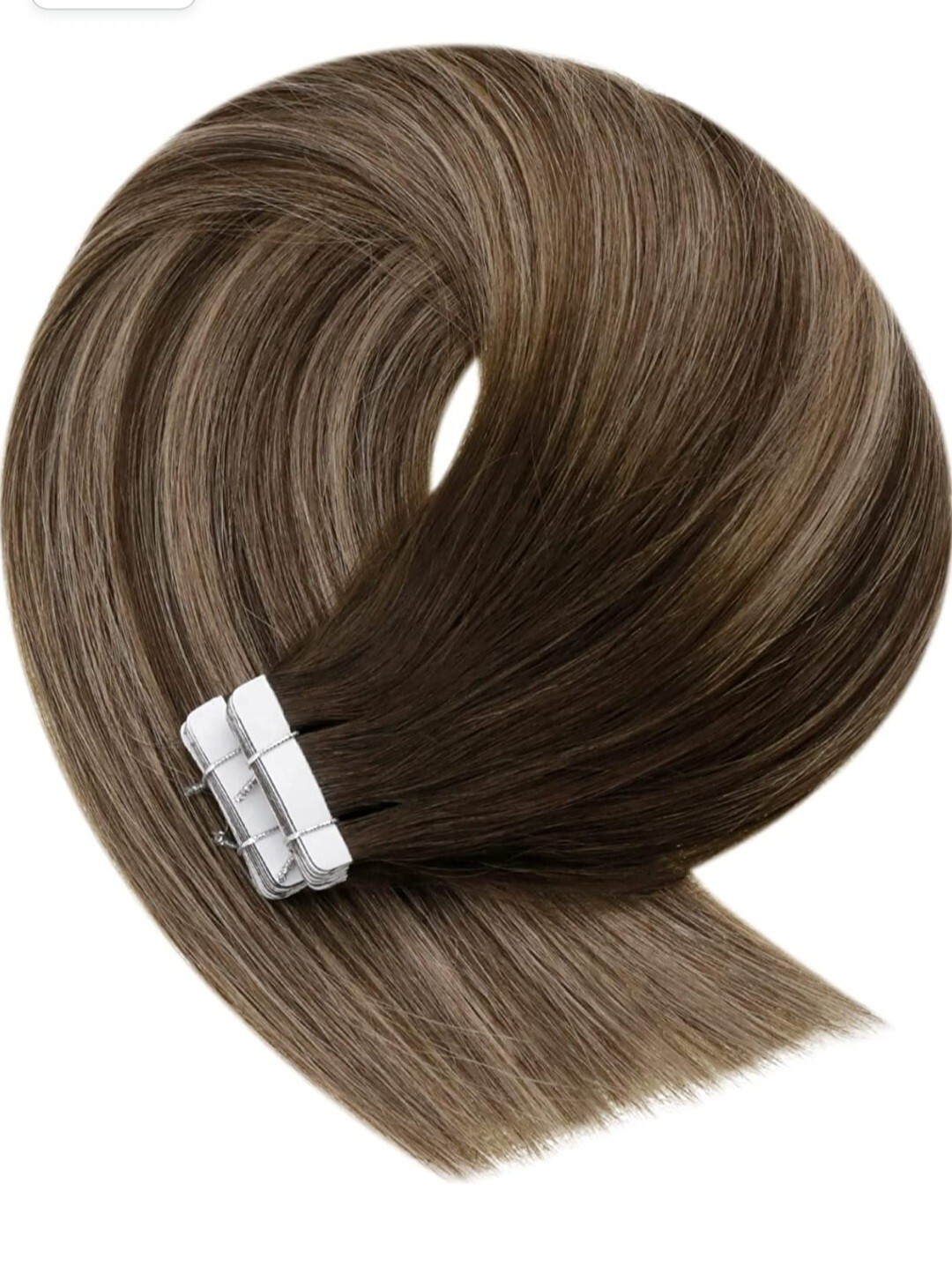 Remy Human Hair Extension 22in 100g 40pcs #4 Ombre #18 Ash Blonde #4 Brown