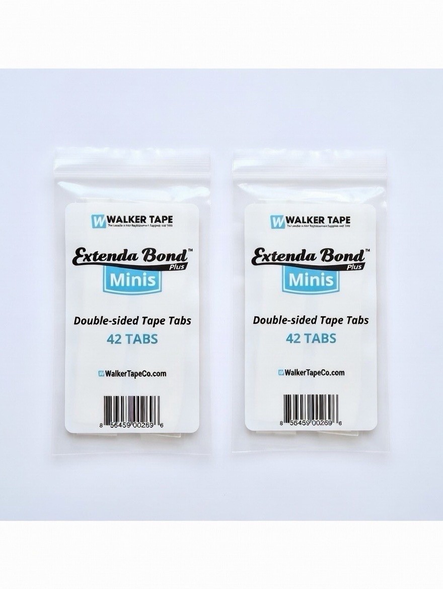2-Pack Walker Tape Extenda-Bond Plus 84pc Tabs – 3/4″ x 1.5″ Wig Toupee Adhesive