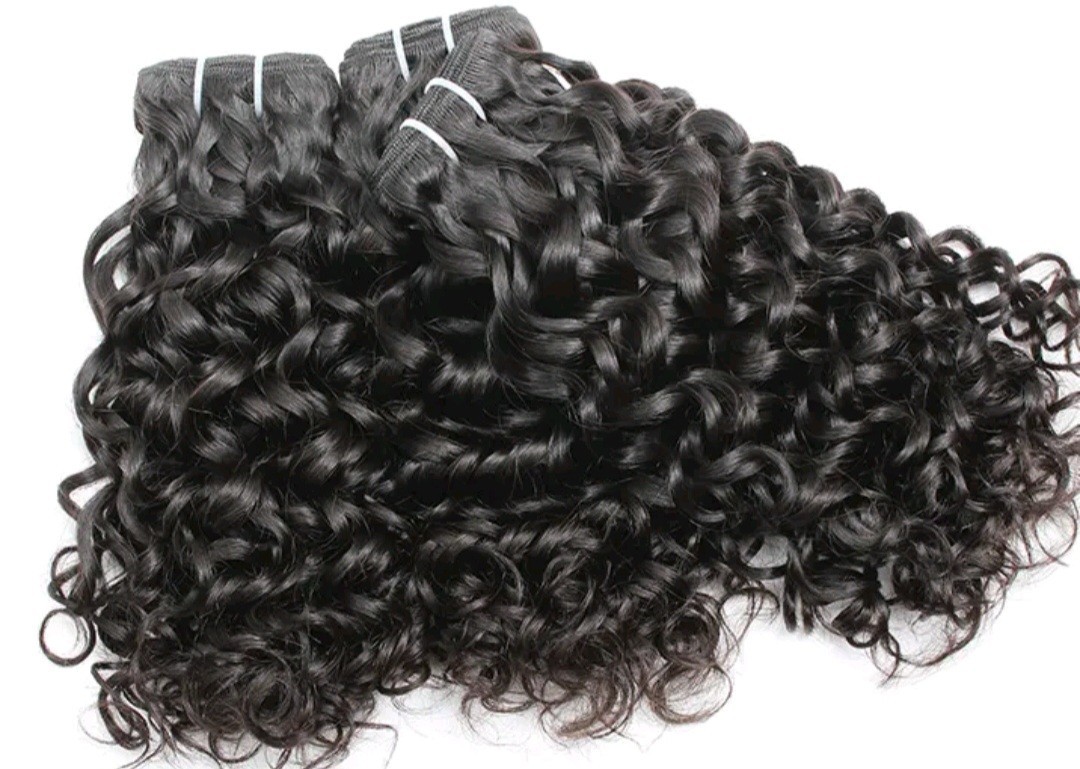 12A RAW CAMBODIAN VIRGIN HUMAN HAIR WATER WAVES 14+16+18INCHES 3BUNDLES 300g 1B#