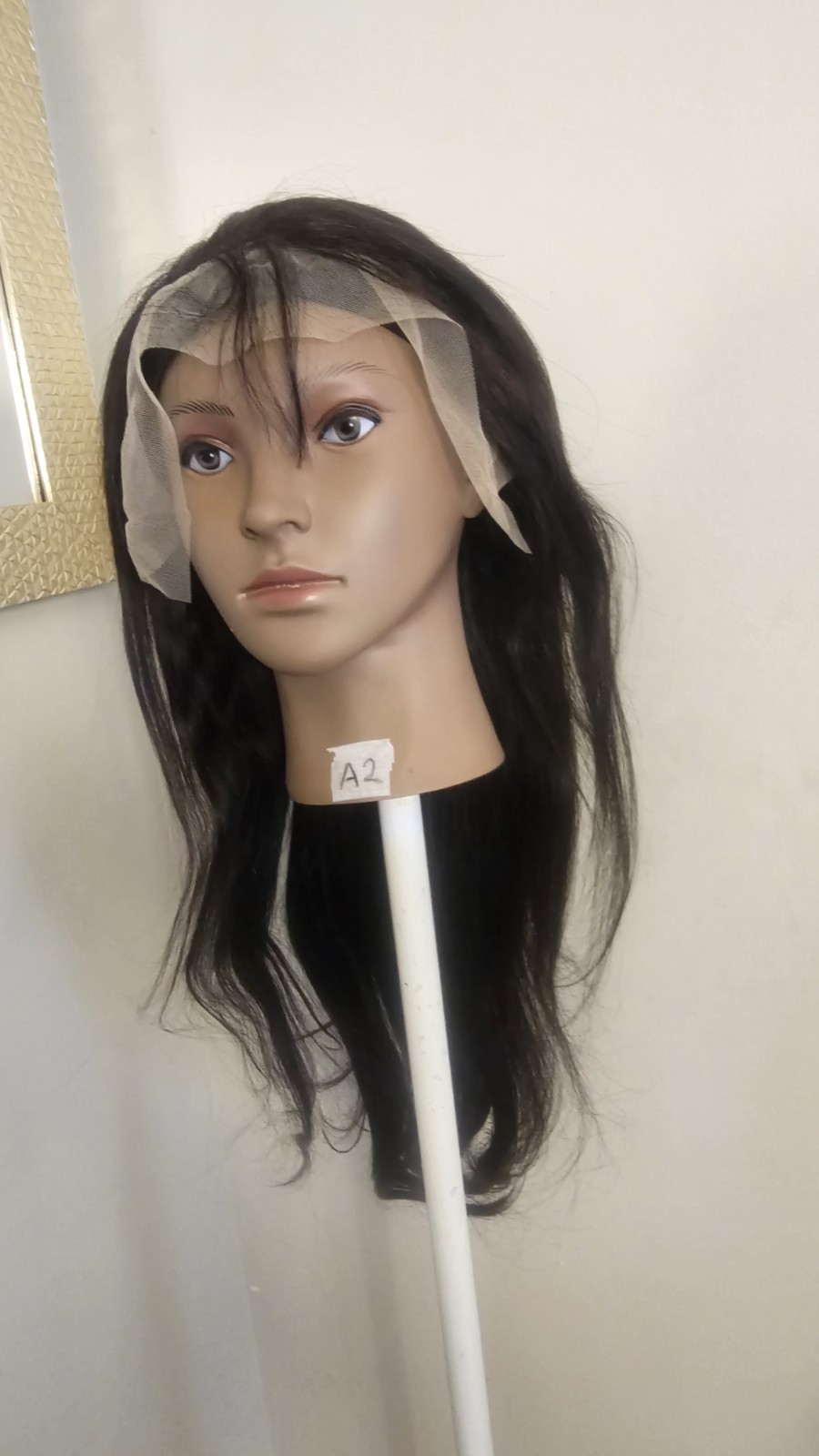 High Quality regular Top 24 to 26″ straight 100% Virgin Human Hair Lace Wig