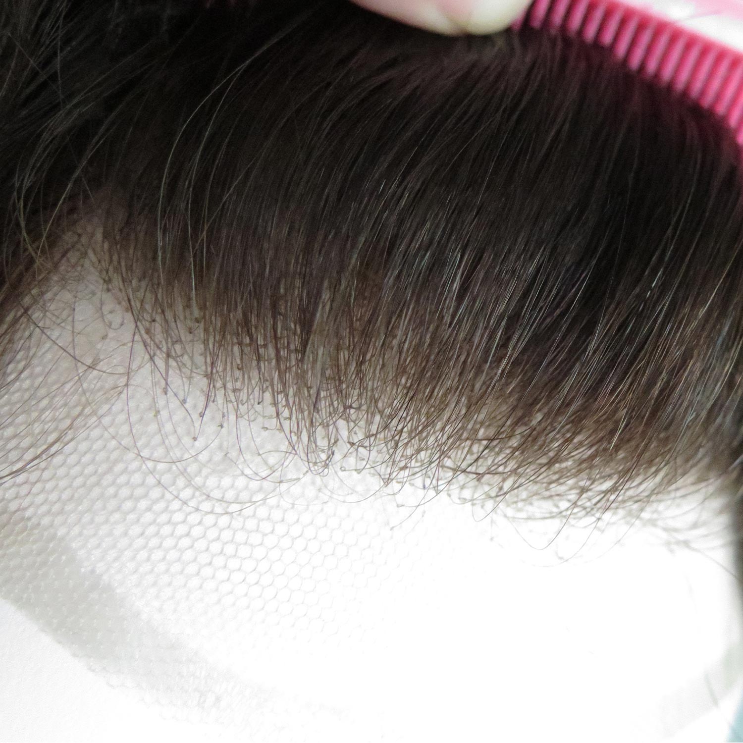 Toupee for Men Full French Lace Hair Replacement System Human Hairpieces #3