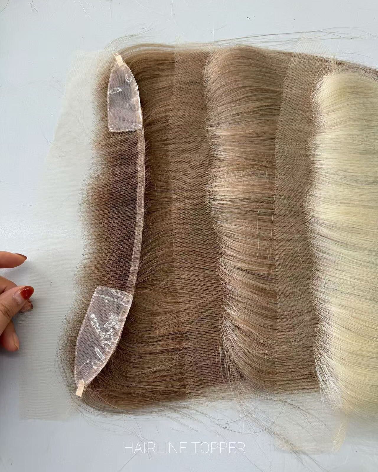 16″ 12×2″ HD Lace 100% Human Hair Hairpieces For Bald Hairline Multi Colors